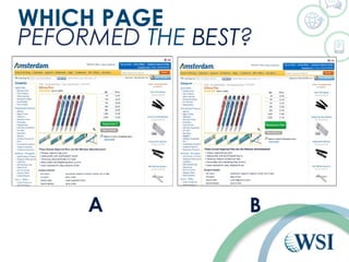 WHICH PAGE 
PEFORMED THE BEST? 
A B 
 
