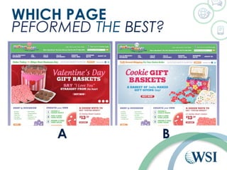 WHICH PAGE 
PEFORMED THE BEST? 
A B 
 