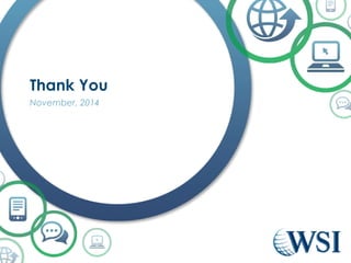 Thank You 
November, 2014 
