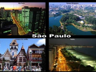 I. rész Brazília Nemzeti Himnusza Ouviram de Ipiranga as margens plácidas De um povo heróico o brado retumbante, E o sol da liberdade , em raios fúlgidos, Brilhou no céu da pátria nesse instante. Se o penhor dessa igualdade Conseguimos conquistar com braço forte, Em teu seio , ó liberdade, Desafia o nosso peito a própria morte! Ó Pátria amada, Idolatrada, Salve! Salve! Brasil um sonho intenso, um raio  vívido De amor e de esperança á terra desce, Se em teu formoso céu risonho e límpido, A imagem do Cruzeiro resplandece. Parte I São Paulo 