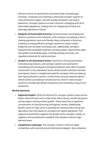 Brazil Conveyor Market Poised for Robust Expansion | DOCX