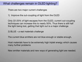 Olefd Light OLEDs,the dawn of ultra efficient lighting | PDF