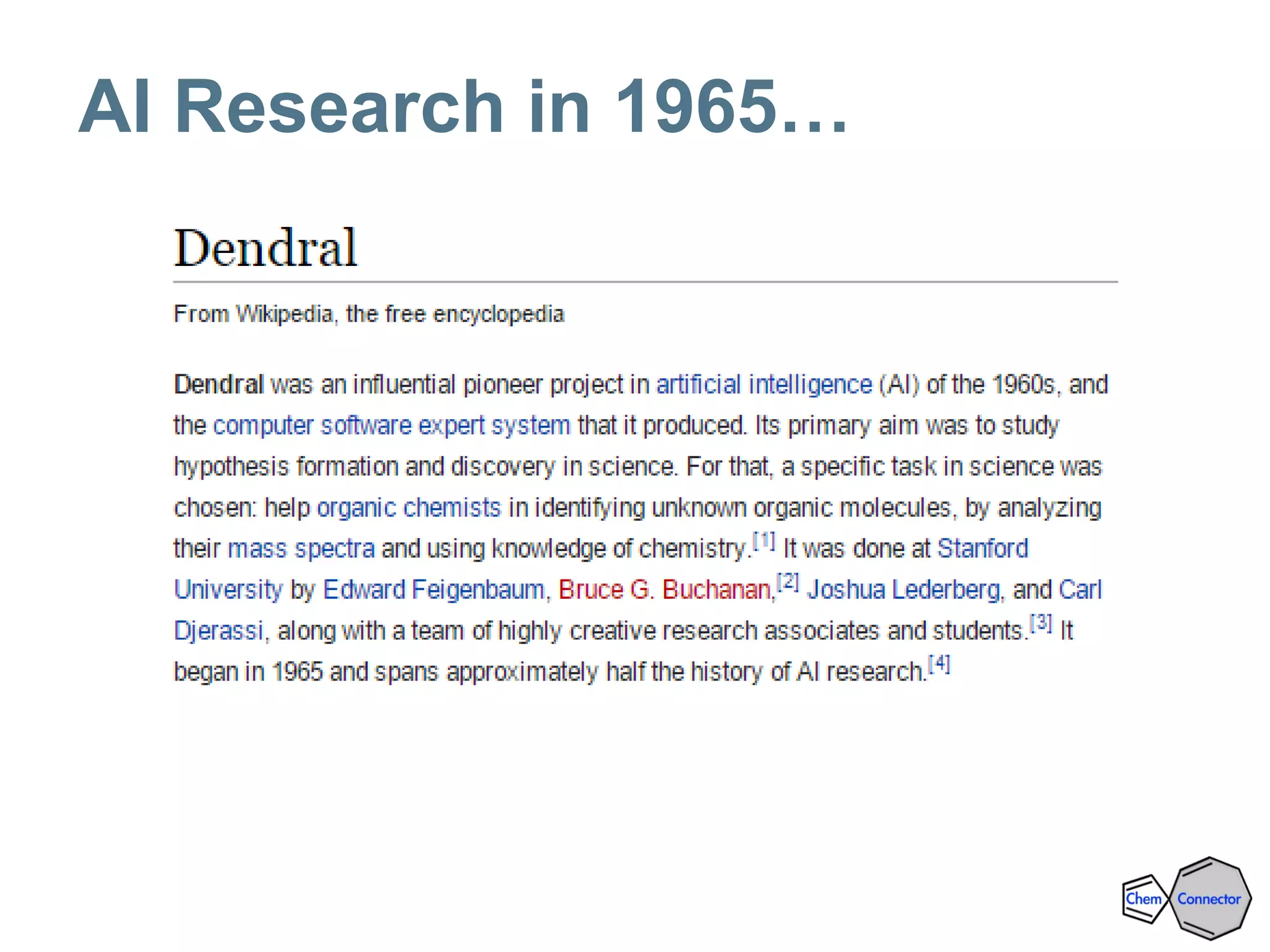 AI Research in 1965…
 