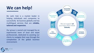 Biz Latin Hub is a market leader in
helping individuals and companies to
successfully do business globally and has
multili...