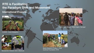 RTE is Facilitating
the Paradigm Shift and Movement
CUSAN - Cuba Delegation
Heifer International - Sahel region, Senegal
B...