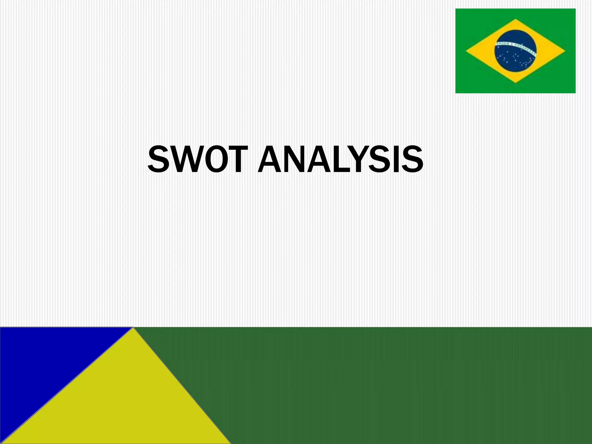 SWOT ANALYSIS
 