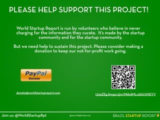 LIKE THIS REPORT?
CHECK OUT OUR OTHER REPORTS!
@2014 All Rights ReservedJoin us: @WorldStartupRpt
 