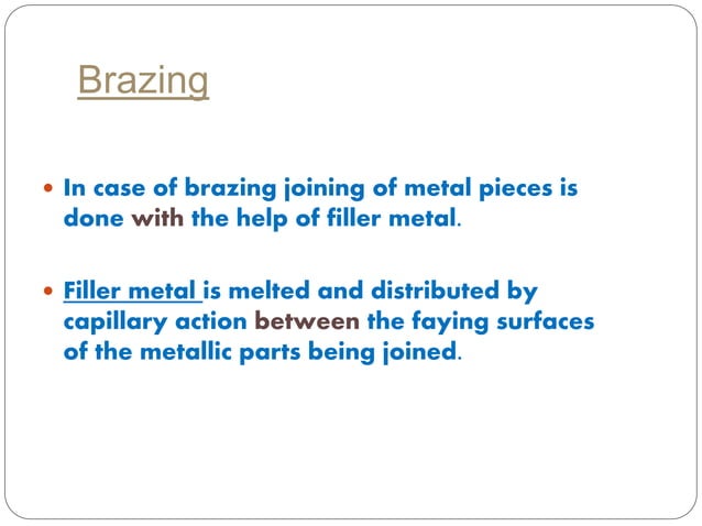 Brazing and soldering | PPTX