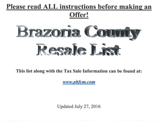 Brazoria trust list