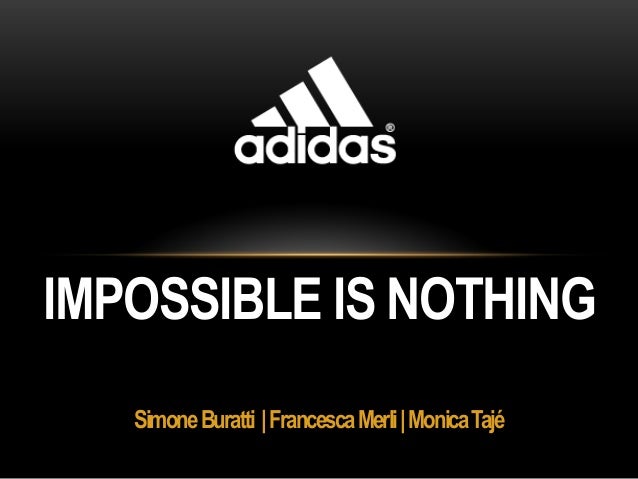 impossible is nothing adidas testo