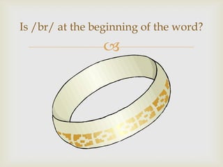 
Is /br/ at the beginning of the word?
 
