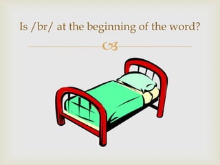 
Is /br/ at the beginning of the word?
 