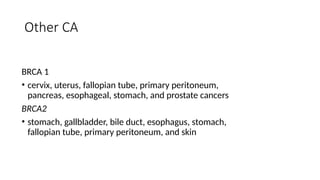 brca syndrome(HBOC) panel discussion slides | PPTX