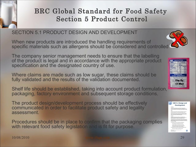 BRC global standard for food safety short training guide | PPT ...