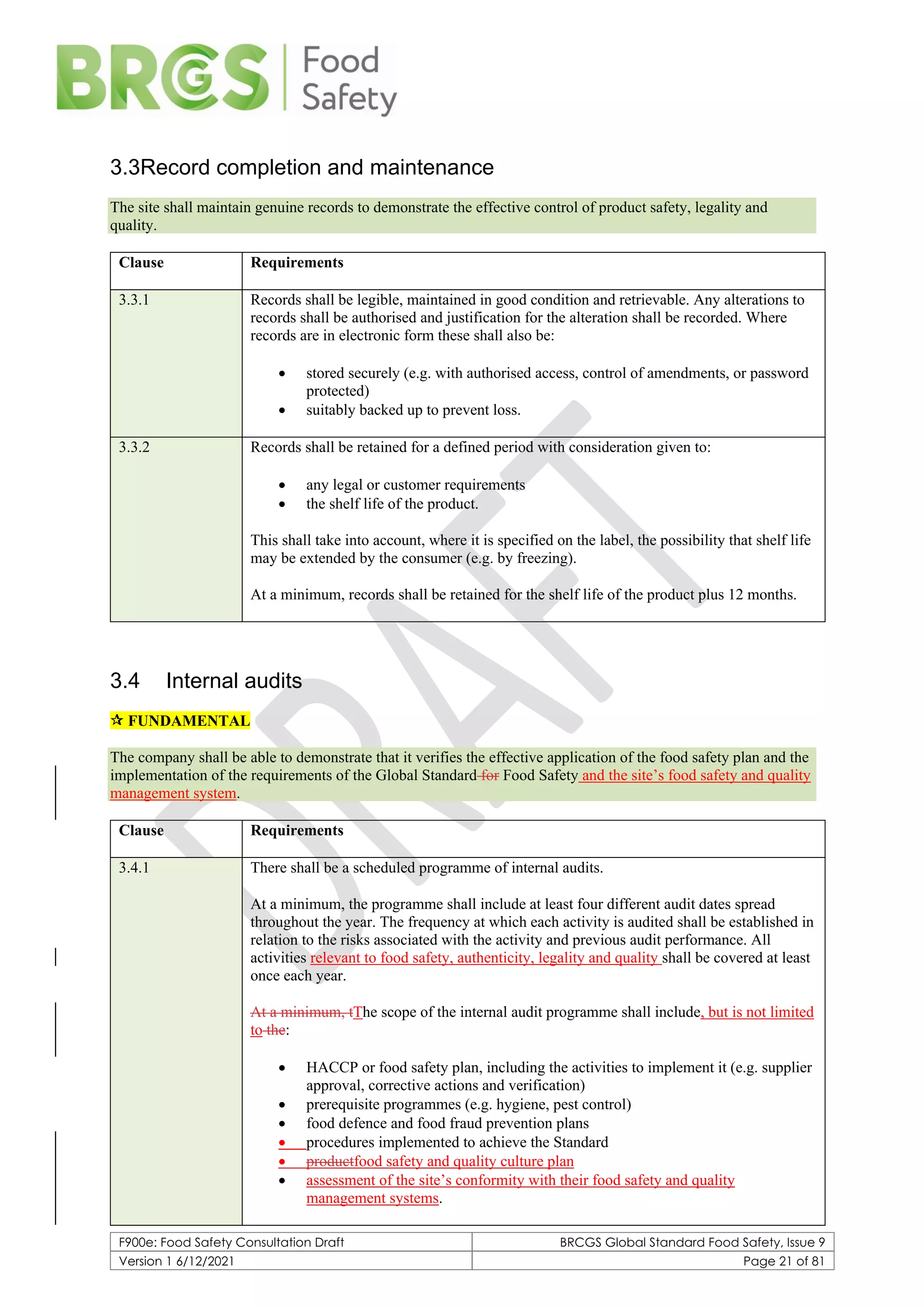 BRCGS for Food Safety - issue 9 (Draft).pdf