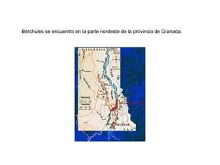 Bérchules se encuentra en la parte nordeste de la provincia de Granada. 