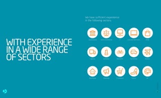 WITHEXPERIENCE
INAWIDERANGE
OFSECTORS
We have sufficient expereience
in the following sectors:
Governmental
Logistics
Real Estate
Semi-Governmental
Cosmetics
Marketing
I.T.
Recreation
E-commerce
Consumer Electronics
Automotive
Fashion
Retail
Aviation
Art
27
26
BRCommunications
CompanyProfile,2016
 
