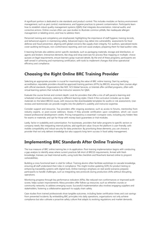 Online BRC Internal Auditor Training - EAS | PPT
