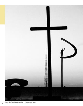 EDUCAÇÃO                                                            EDUCATION

	        Distrito Federal possui o menor índice de                  	         The Federal District has the lowest index of illiteracy
analfabetismo do País e é dono do maior índice de escolaridade      in Brazil and the highest level of education among youth.
entre os jovens.
                                                                                          PUBLIC SIDEWALKS
                      PASSEIOS PÚBLICOS
                                                                    	        According to the city’s configuration, with its millions
	        Pela configuração da cidade, com seus milhões de           of trees, lawns and gardens on boulevards, which guarantee
árvores, gramados e jardins dispostos em alamedas, que              shade and fresh air, Brasilia sidewalks no longer serves only
garantem sombra e ar puro, as calçadas de Brasília deixaram         pedestrians in a hurry, and resumed their original function
de ser apenas um lugar pelo qual transitam os pedestres             as the favorite place for morning and afternoon walks by the
apressados para assumir a original função de espaço preferido       large mass of Brasilia citizens.
para a prática de caminhadas matinais e vespertinas da grande
massa de brasilienses.                                                                           ROADS

                           RODOVIAS                                 	       By highway, it is possible to reach all the capitals of
                                                                    the Country’s States from Brasilia.
	        Por via rodoviária, é possível, a partir de Brasília, se
chegar a todas as capitais dos Estados da Federação.




                                                                                      Palácio da Alvorada | Kazuo Okubo
                                                                                                                                        89
 