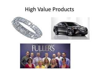 High Value Products
 