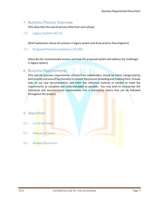 BRD Template | PDF