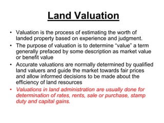 Land information and Administration systems | PDF