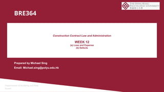Construction Contract Law and Administration | PPTX