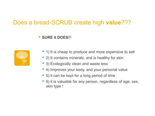 SO we came up with 5 most valuable
uses of 1 loaf of bread EVER!
 