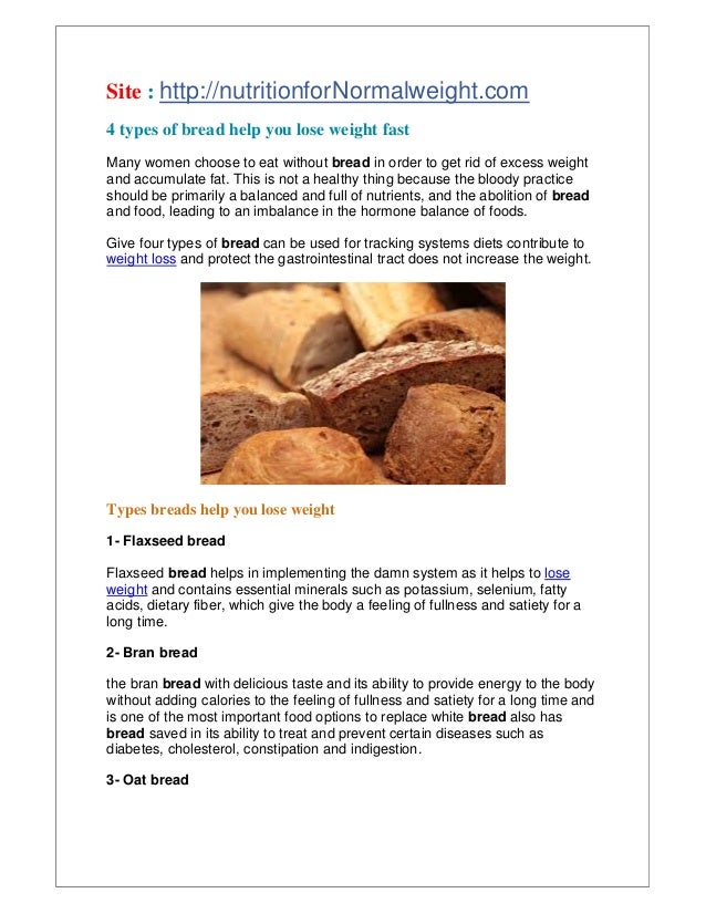 4 types of bread help you lose weight fast