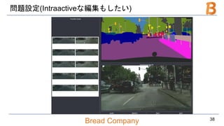Bread Company
問題設定(Intraactiveな編集もしたい)
38
 
