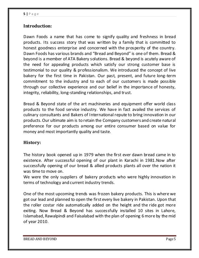 dawn bread marketing report Project report on dawn 2 dusk entertainments ( d2d ) as far as chennai market is concerned, cakes & breads constitute just more than 4% of the. dawn bread marketing report Project report on dawn 2 dusk entertainments ( d2d ) as far as chennai market is concerned, cakes & breads constitute just more than 4% of the.
