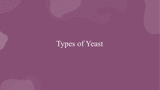 Types of Yeast
 