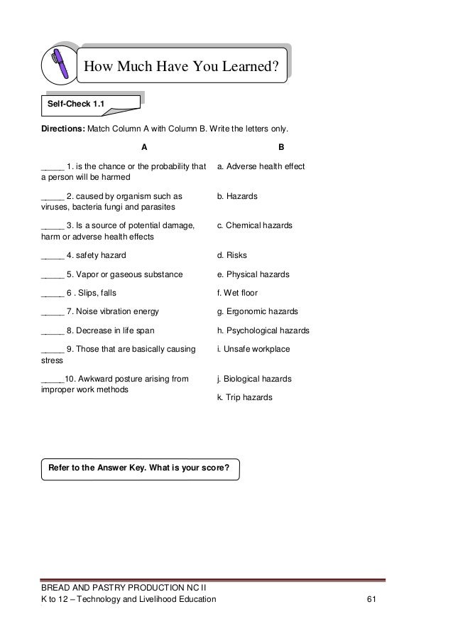 K to 12 Bread and Pastry Learning Module