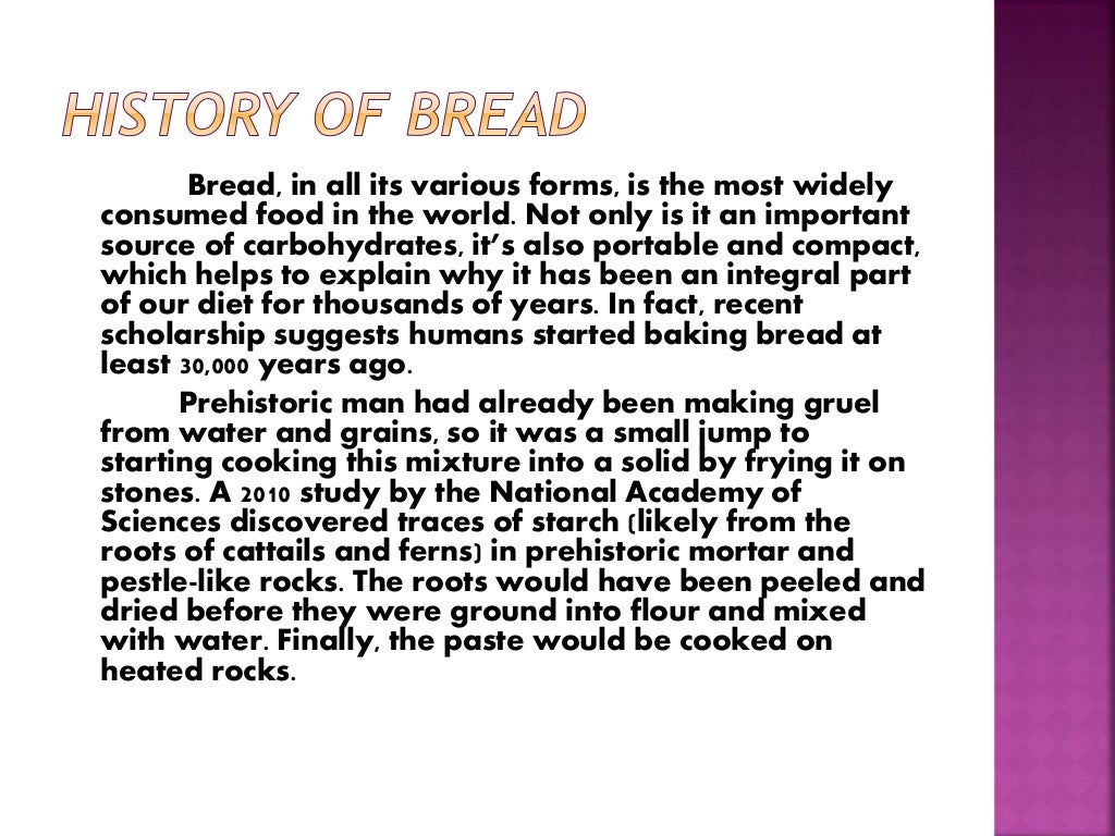 Bread and pastry production