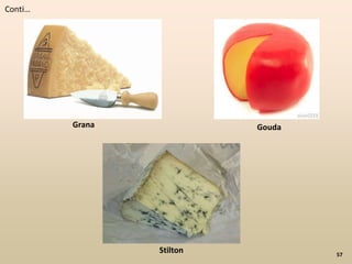 57
Grana
Stilton
Gouda
 