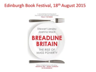 Edinburgh Book Festival, 18th August 2015
 