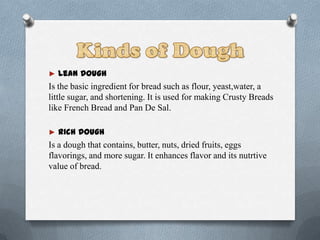 Bread Making and its Ingredients,Kinds of Conventional Method and as a ...
