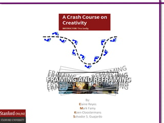 FRAMI               MIING
FRAMING AND REFRA M ING
       N         F RA M N G
                EFRAM ING
       N G A N RREFRAMING
      ING AND REFRAMING
FRAMING AND REFRAM
FFRAMINGA
FRAMING AND REFRAMING
  RAMIIN G AND E AM ING
      IN
FRAMI
 F RAM                 IN G
                 By:
            Elaine Reyes
             Mark Famy
         Koen Cloostermans
        Salvador S. Guajardo
 