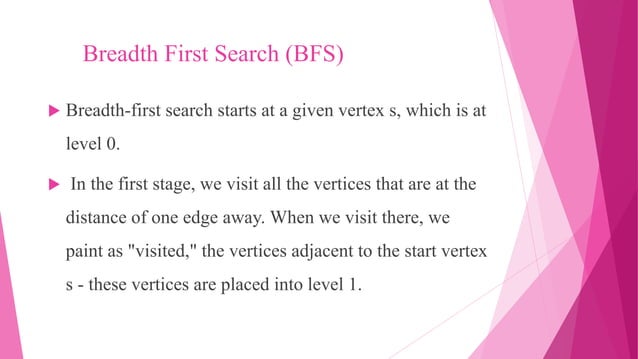 Breadth first search (Bfs) | PPTX | Search | Internet