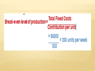 Break  even analysis