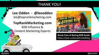 Break Free of Boring B2B Marketing - TopRank Marketing Slide 54