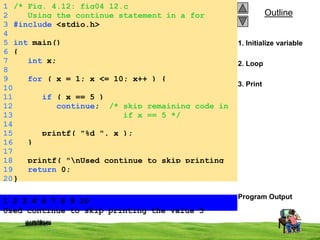 Break and continue | PPT | Free Download