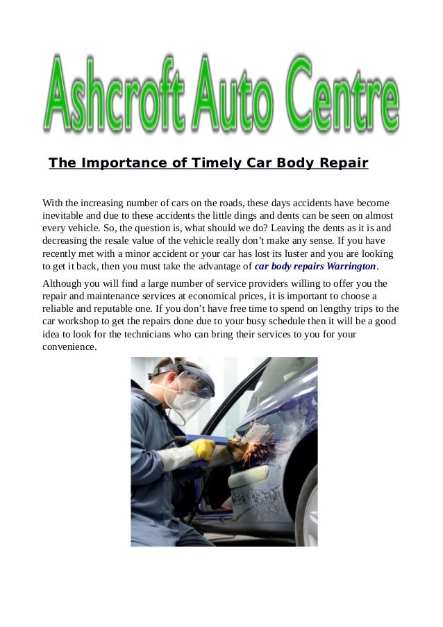 Car Body Repair and Replacement in Warrington