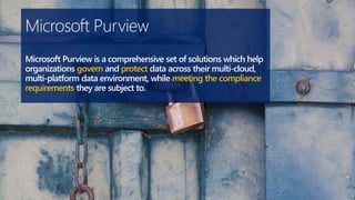 Purview Def Breakdown of Microsoft Purview Solutions | PPTX