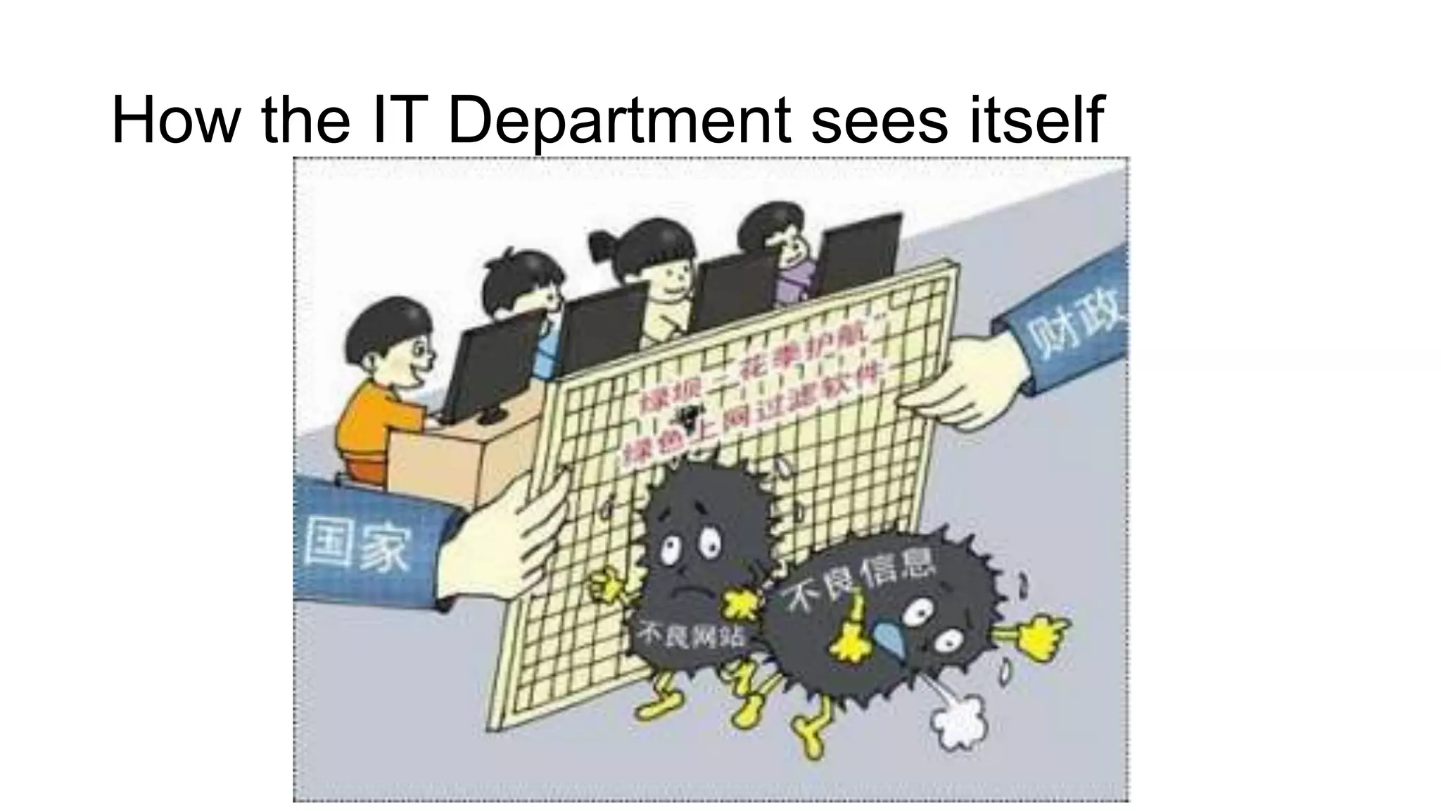 How the IT Department sees itself

 