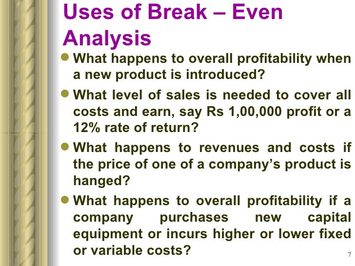 😍 Benefits of break even analysis. Break Even Points for Social