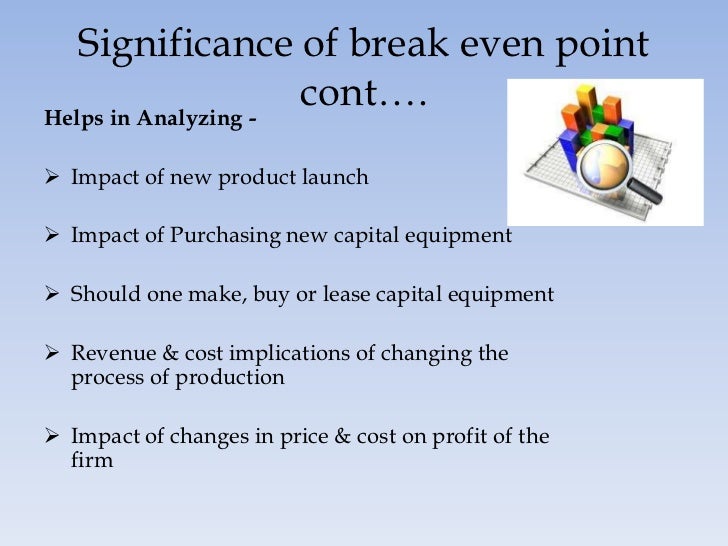 importance of break even analysis pdf