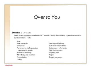 Craig Dudden
Over to You
 