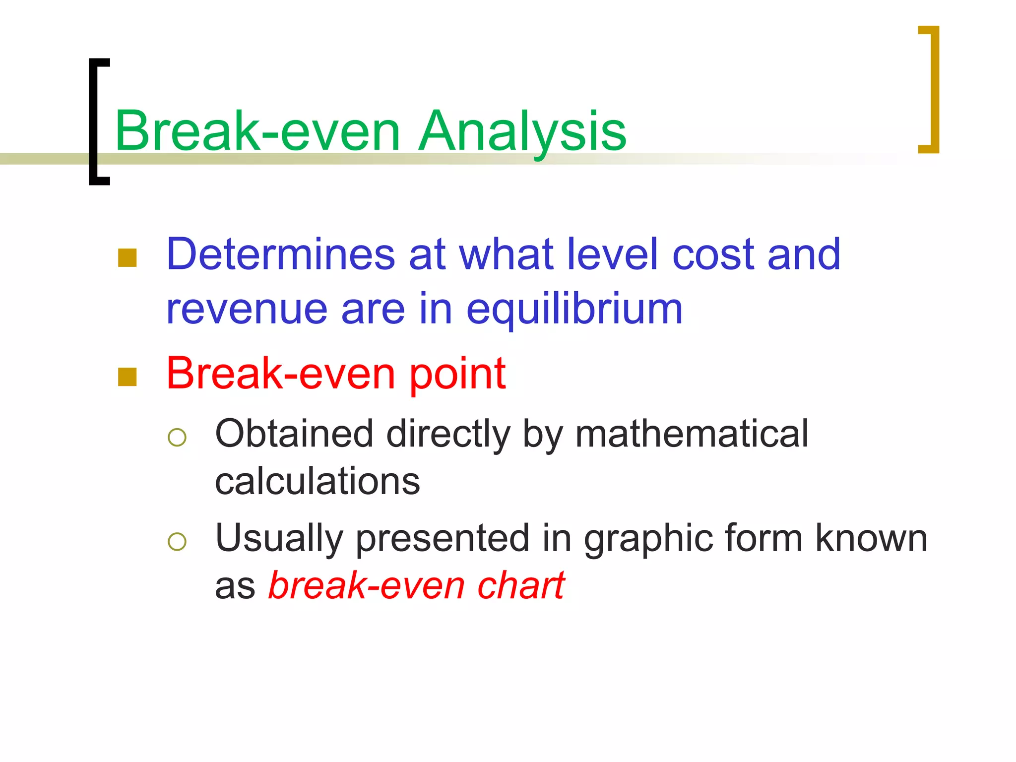 Breakeven analysis | PPT