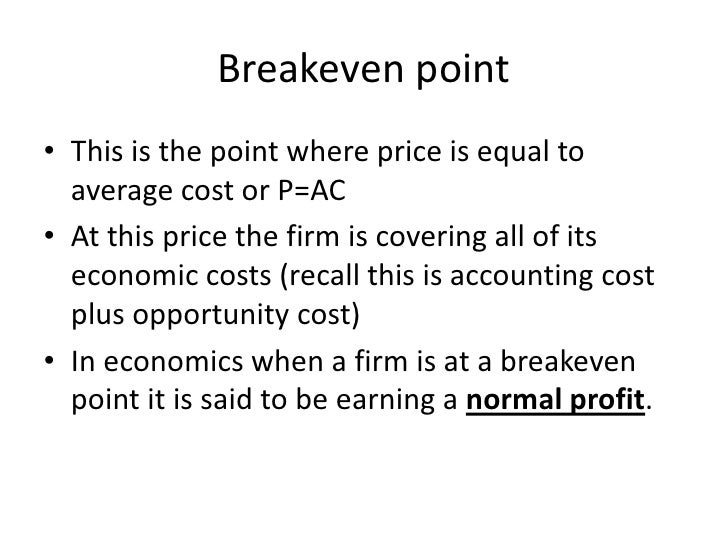 how to do a breakeven analysis